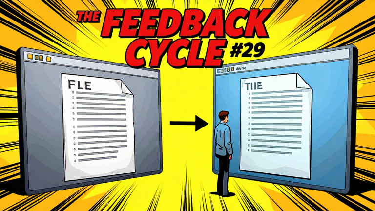 Welcome back to The Feedback Cycle. Day twenty-nine. And I'm going to lead with…