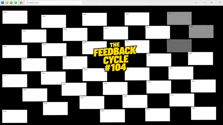 Day one hundred and three of The Feedback Cycle. Darren.